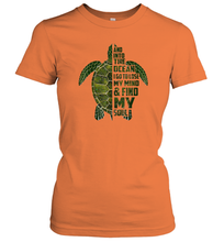 Load image into Gallery viewer, And into the ocean i go to lose my mind and find my soul tees Women Cotton T-Shirt