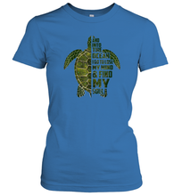Load image into Gallery viewer, And into the ocean i go to lose my mind and find my soul tees Women Cotton T-Shirt