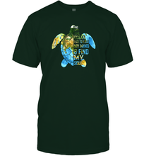 Load image into Gallery viewer, I Go To Lose My Mind Find My Soul Ocean Turtle Lovers Gift Men Cotton T-Shirt