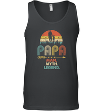 Load image into Gallery viewer, Papa Man Myth Legend T Shirt Vintage For Mens Dad Father Men Cotton Tank Top
