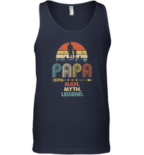 Load image into Gallery viewer, Papa Man Myth Legend T Shirt Vintage For Mens Dad Father Men Cotton Tank Top