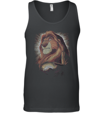 Load image into Gallery viewer, Disney Lion King Mufasa Pride Rock Dot Art Retro Portrait Men Cotton Tank Top