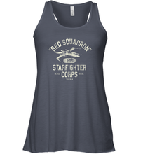 Load image into Gallery viewer, Star Wars Rebel X Wing Starfighter Corps Collegiate Women Racerback Tank