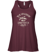 Load image into Gallery viewer, Star Wars Rebel X Wing Starfighter Corps Collegiate Women Racerback Tank