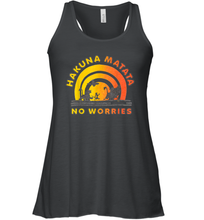 Load image into Gallery viewer, Disney Lion King Gradient No Worries Trio Graphic Women Racerback Tank