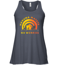 Load image into Gallery viewer, Disney Lion King Gradient No Worries Trio Graphic Women Racerback Tank