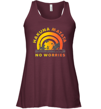 Load image into Gallery viewer, Disney Lion King Gradient No Worries Trio Graphic Women Racerback Tank