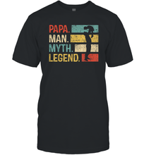 Load image into Gallery viewer, Papa Man Myth Legend T Shirt Vintage For Mens Dad Father Gift Men Cotton T-Shirt
