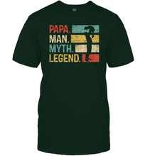 Load image into Gallery viewer, Papa Man Myth Legend T Shirt Vintage For Mens Dad Father Gift Men Cotton T-Shirt