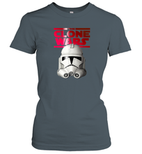 Load image into Gallery viewer, Star Wars The Clone Wars Trooper Helmet Women Cotton T-Shirt