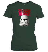 Load image into Gallery viewer, Star Wars The Clone Wars Trooper Helmet Women Cotton T-Shirt