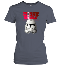 Load image into Gallery viewer, Star Wars The Clone Wars Trooper Helmet Women Cotton T-Shirt