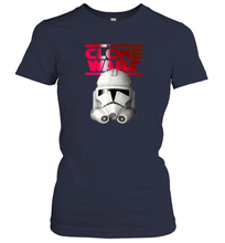 Load image into Gallery viewer, Star Wars The Clone Wars Trooper Helmet Women Cotton T-Shirt