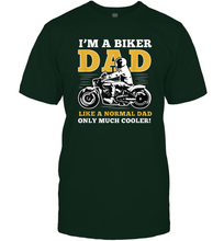 Load image into Gallery viewer, I'm a biker dad shirt gift for lover biker in father's day Men Cotton T-Shirt