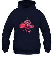 Load image into Gallery viewer, Womens In October We Wear Pink Pumpkin Breast Cancer Halloween Unisex Hooded Sweatshirt