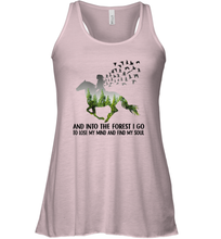 Load image into Gallery viewer, Womens And Into The Forest I go to Lose My mind and find my Soul Women Racerback Tank