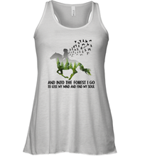 Load image into Gallery viewer, Womens And Into The Forest I go to Lose My mind and find my Soul Women Racerback Tank