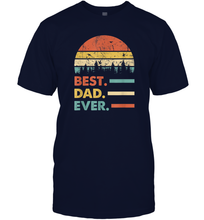 Load image into Gallery viewer, Best Dad Ever T Shirt Papa Vintage Papa Gift Daddy Men Cotton T-Shirt