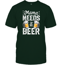Load image into Gallery viewer, Mama Needs A Beer Funny Mothers Day Women Family Matching Men Cotton T-Shirt