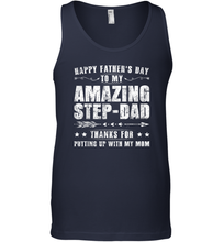 Load image into Gallery viewer, Happy Father's Day To My Amazing Step Dad T Shirt Thanks For Men Cotton Tank Top