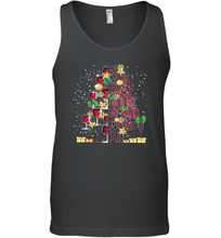 Load image into Gallery viewer, And Into The Forest I Go To Lose My I Christmas Wine Tree Men Cotton Tank Top