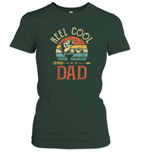 Load image into Gallery viewer, Reel Cool Dad  Vintage Fisherman Papa Father's Day Gift Women Cotton T-Shirt