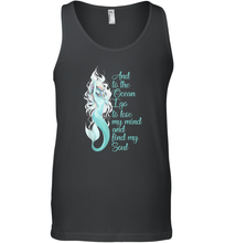 Load image into Gallery viewer, And To The Ocean I Go To Lose My Mind And Find My Soul Men Cotton Tank Top