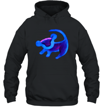 Load image into Gallery viewer, Disney Lion King Simba Cave Painting Blue Hue Unisex Hooded Sweatshirt