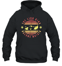 Load image into Gallery viewer, Disney Lion King Hakuna Matata Deep Red And Yellow Unisex Hooded Sweatshirt