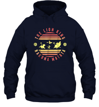Load image into Gallery viewer, Disney Lion King Hakuna Matata Deep Red And Yellow Unisex Hooded Sweatshirt
