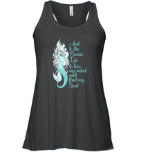 Load image into Gallery viewer, And To The Ocean I Go To Lose My Mind And Find My Soul Women Racerback Tank