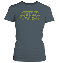 Load image into Gallery viewer, Star Wars Simple Logo Outline Women Cotton T-Shirt