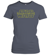 Load image into Gallery viewer, Star Wars Simple Logo Outline Women Cotton T-Shirt