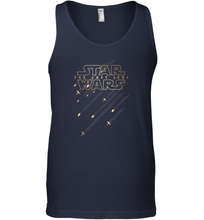 Load image into Gallery viewer, Star Wars Last Jedi Gold Platinum Rebel Fleet Logo Men Cotton Tank Top