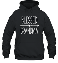 Load image into Gallery viewer, Blessed Grandma T shirt Grandmother Mother Moms Women Gifts Unisex Hooded Sweatshirt