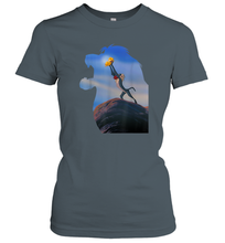 Load image into Gallery viewer, Disney Lion King Mufasa Silhouette Pride Rock Rafiki Simba Women Cotton T-Shirt