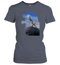 Load image into Gallery viewer, Disney Lion King Mufasa Silhouette Pride Rock Rafiki Simba Women Cotton T-Shirt