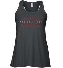 Load image into Gallery viewer, Star Wars Last Jedi Red Outline Logo Graphic Women Racerback Tank