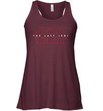 Load image into Gallery viewer, Star Wars Last Jedi Red Outline Logo Graphic Women Racerback Tank