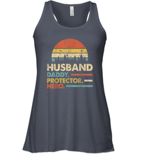 Load image into Gallery viewer, Husband Daddy Protector Hero T Shirt Dad Vintage Papa Gift Women Racerback Tank