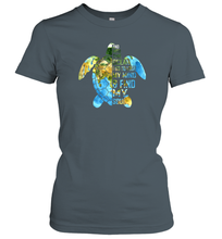 Load image into Gallery viewer, I Go To Lose My Mind Find My Soul Ocean Turtle Lovers Gift Women Cotton T-Shirt