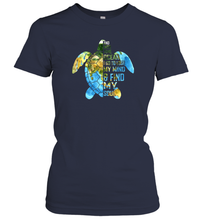Load image into Gallery viewer, I Go To Lose My Mind Find My Soul Ocean Turtle Lovers Gift Women Cotton T-Shirt