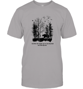 And Into The Forest I Go To Lose My Mind And Find My Soul Gifts Men Cotton T-Shirt