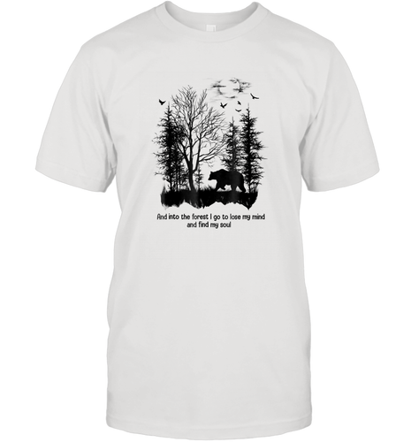 And Into The Forest I Go To Lose My Mind And Find My Soul Gifts Men Cotton T-Shirt