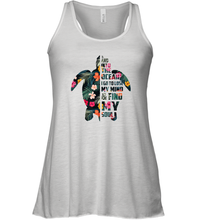 Load image into Gallery viewer, And into the ocean i go to lose my mind and find my soul gift idea Women Racerback Tank