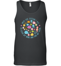 Load image into Gallery viewer, Into The Ocean I Go To Lose My Mind And Find My Soul Gift Idea Men Cotton Tank Top