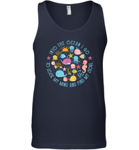 Load image into Gallery viewer, Into The Ocean I Go To Lose My Mind And Find My Soul Gift Idea Men Cotton Tank Top