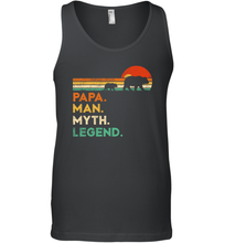 Load image into Gallery viewer, Papa Bear Man Myth Legend T Shirt Vintage For Mens Dad Father Men Cotton Tank Top