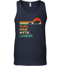 Load image into Gallery viewer, Papa Bear Man Myth Legend T Shirt Vintage For Mens Dad Father Men Cotton Tank Top