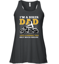 Load image into Gallery viewer, I'm a biker dad shirt gift for lover biker in father's day Women Racerback Tank